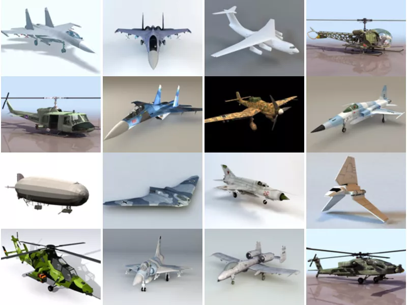 Top 18 Military Aircraft 3D Models for Rendering Most Popular 2022
