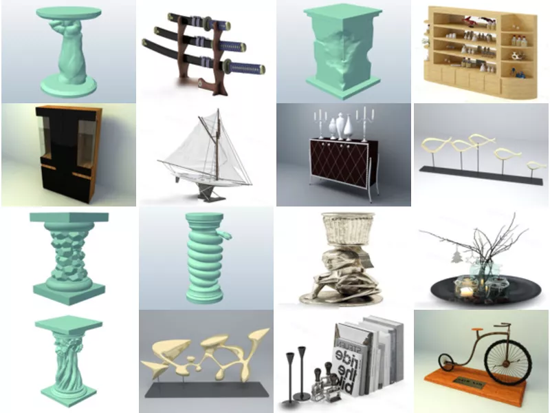 Top 18 Obj Display 3D Models for Design Latest 2022