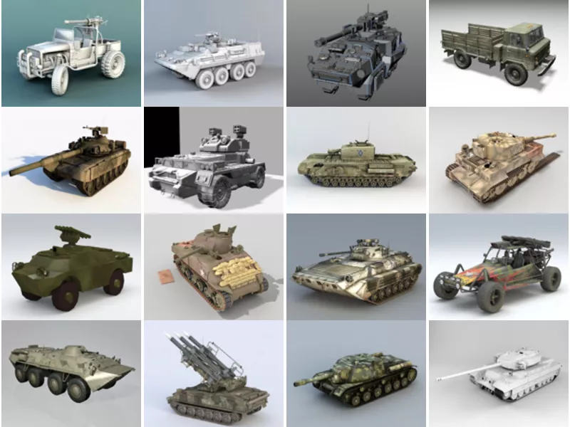 Top 18 Obj Military Vehicle 3D Models for Free Most Recent 2022