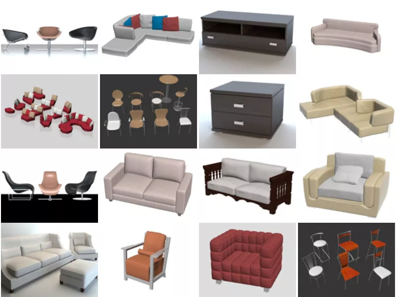 Top 18 Obj Modern Furniture 3D Models Newest 2022