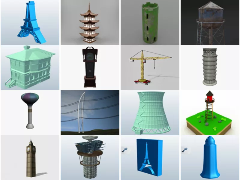 Top 18 Obj Tower 3D Models Latest 2022