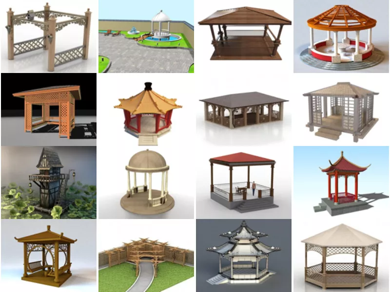 Top 18 Pavilions 3D Models Resources Most Popular 2022