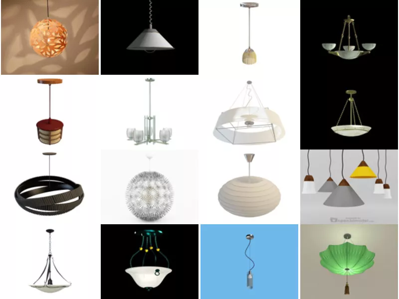 Top 18 Pendant Lamp 3D Models Most Viewed 2022