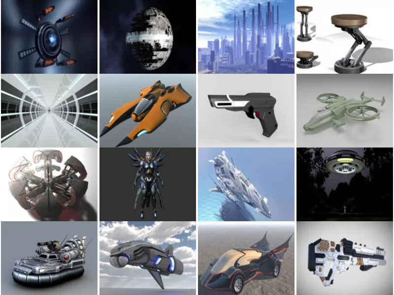 Top 18 Scifi 3D Models Stuff Most Viewed 2022