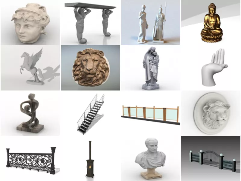 Top 18 Sculpture 3D Models for Free Most Viewed 2022