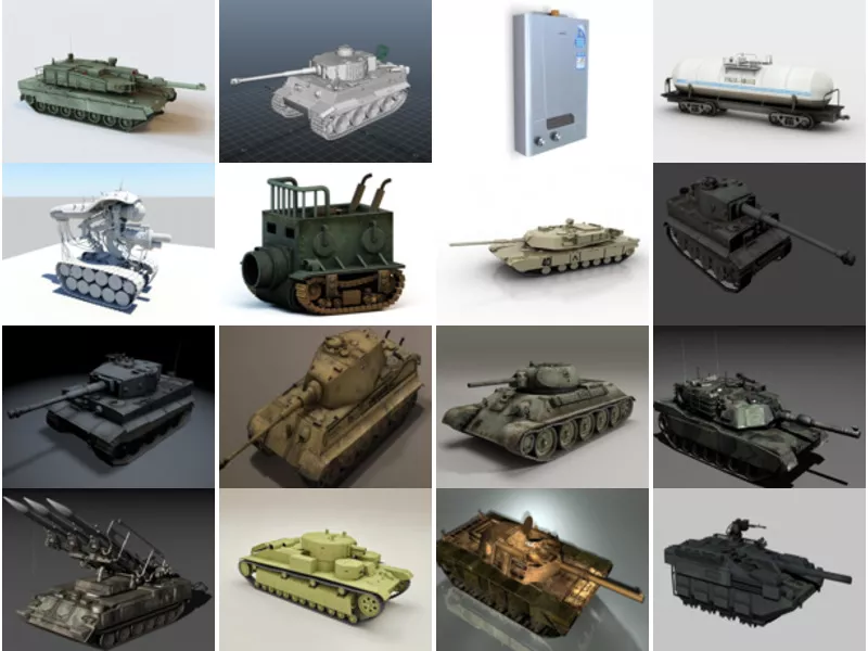 Top 18 Tanks 3D Models Most Popular 2022