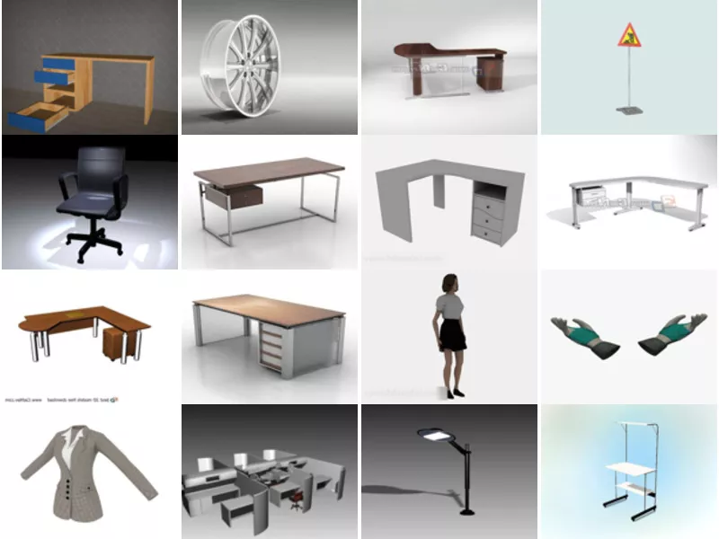 Top 18 Work 3D Models for Design Most Viewed 2022