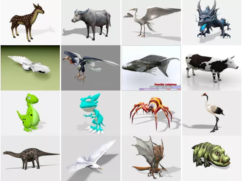 Top 19 3ds Max Animal 3D Models Newest 2022