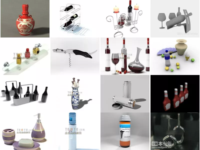 Top 19 3ds Max Bottle 3D Models Latest 2022