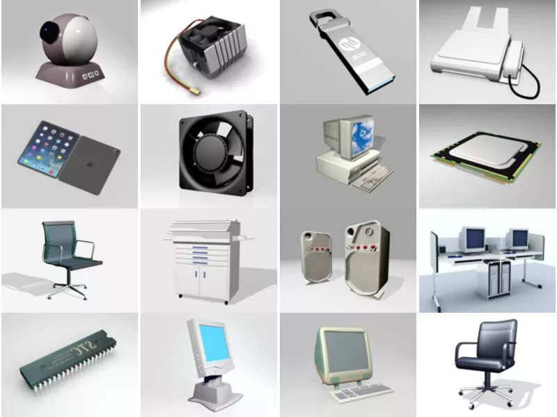 Top 19 3ds Max Computer 3D Models Newest 2022