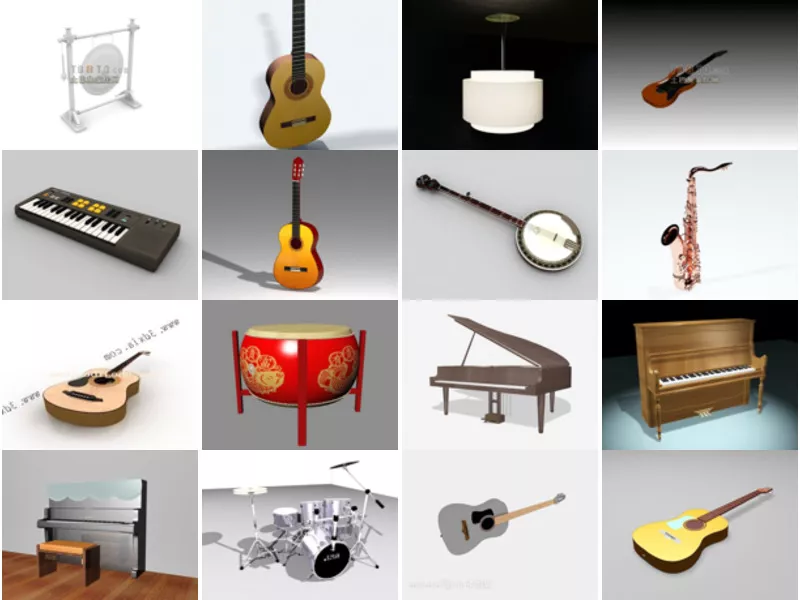 Top 19 3ds Max Instrument 3D Models Latest 2022