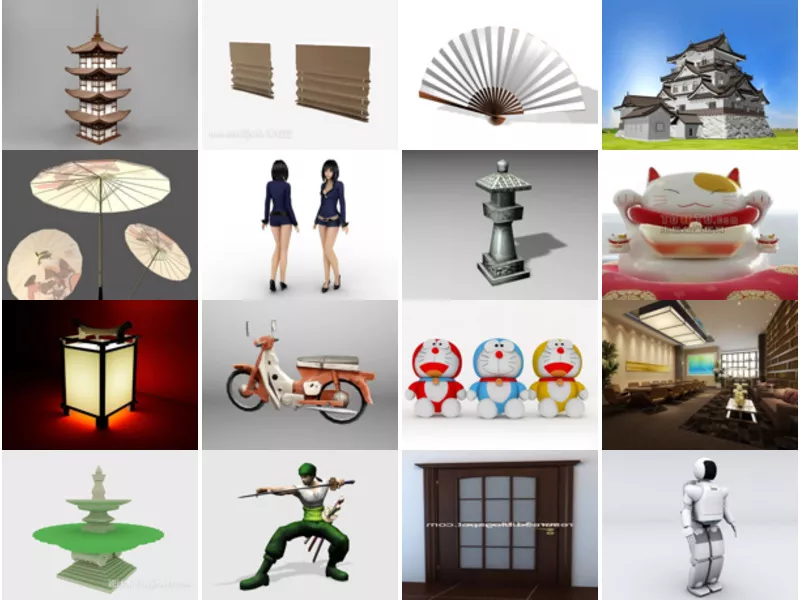 Top 19 3ds Max Japanese 3D Models Stuff Newest 2022