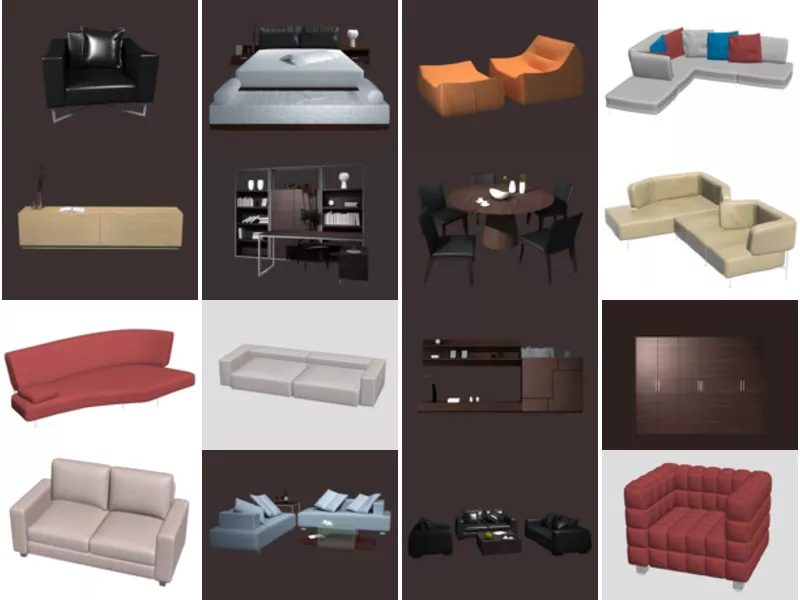 Top 19 3ds Max Modern Furniture 3D Models Stuff Latest 2022