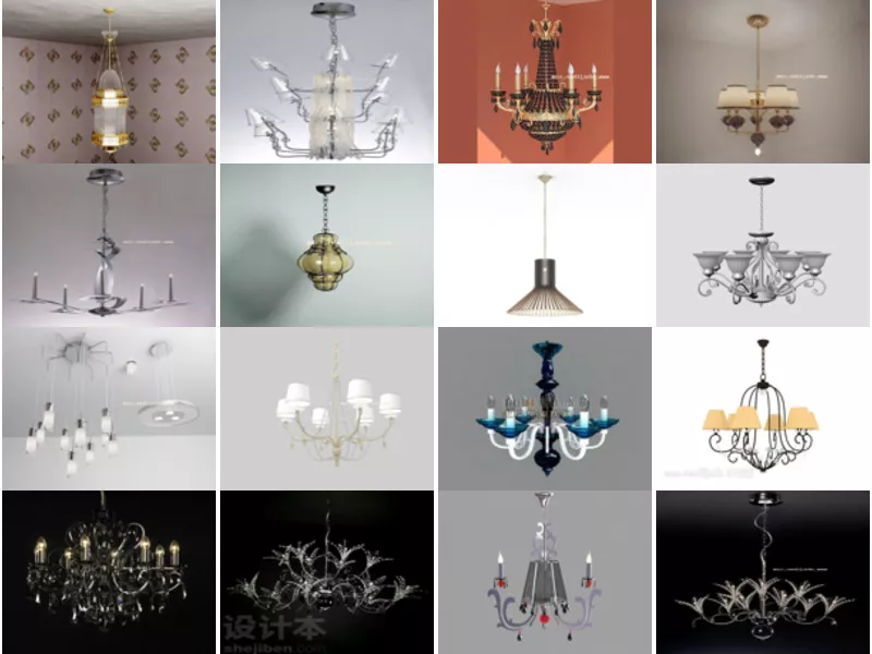 Top 19 Chandelier 3D Models Most Recent 2022