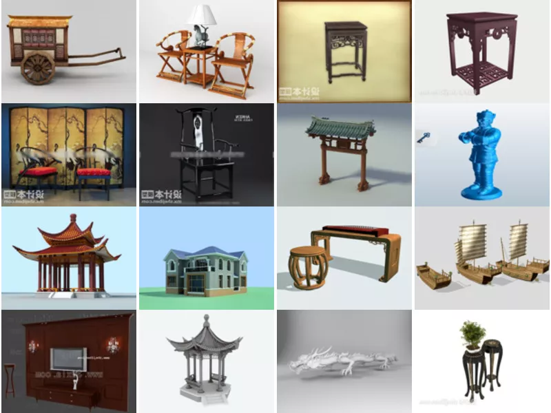 Top 19 Chinese 3D Models Resources Newest 2022