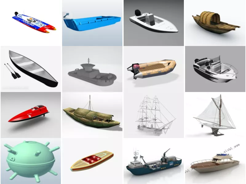Top 19 Small Boat 3D Models Newest 2022