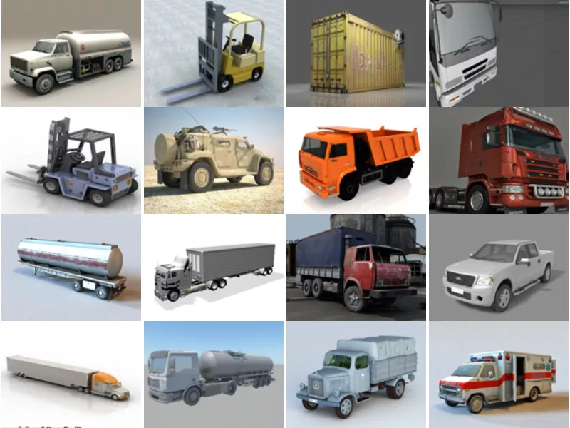 Top 19 Truck 3D Models for Design Most Viewed 2022