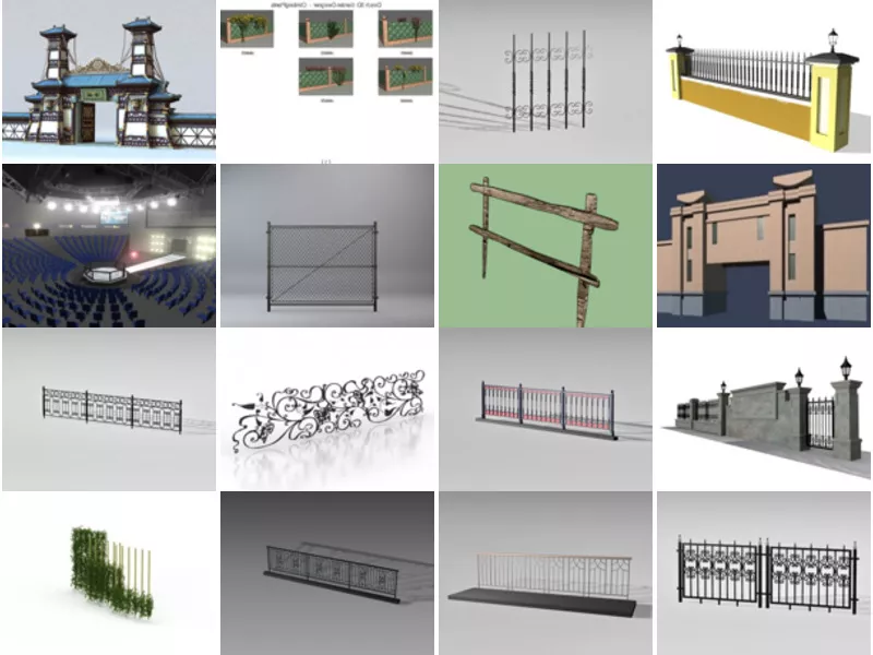 Top 19 Fence 3D Models Stuff Most Viewed 2022