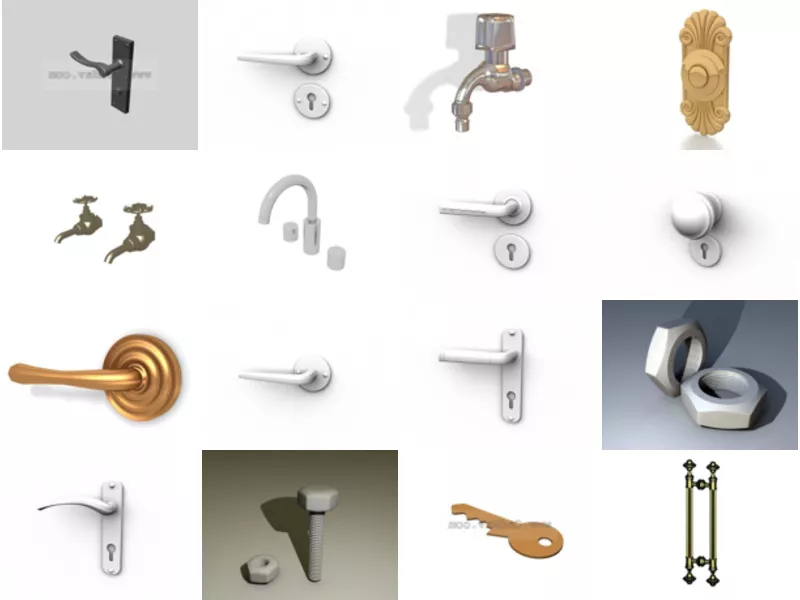 Top 19 Hardware Fitting 3D Models for Design Most Viewed 2022
