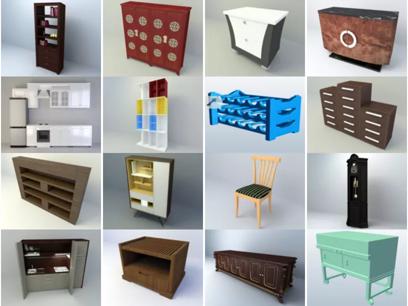 Top 19 Obj Cabinet 3D Models for Design Most Recent 2022