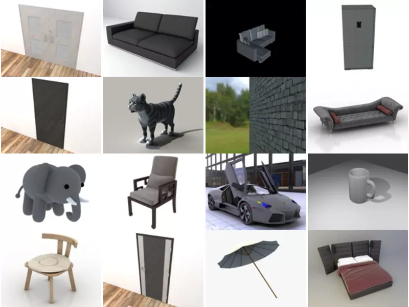 Top 19 Obj Grey 3D Models for Rendering Newest 2022