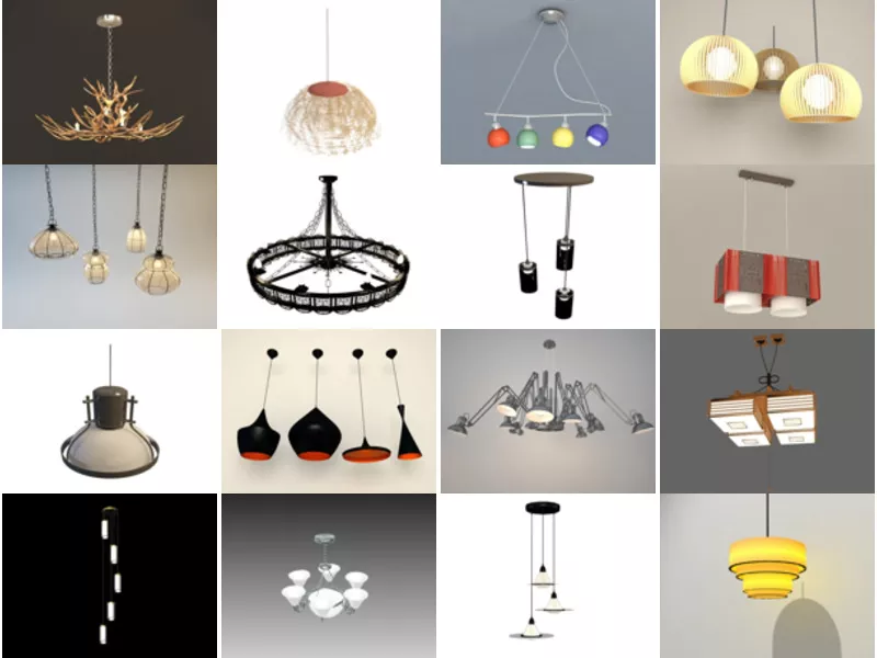 Top 19 Pendant Light 3D Models Most Viewed 2022