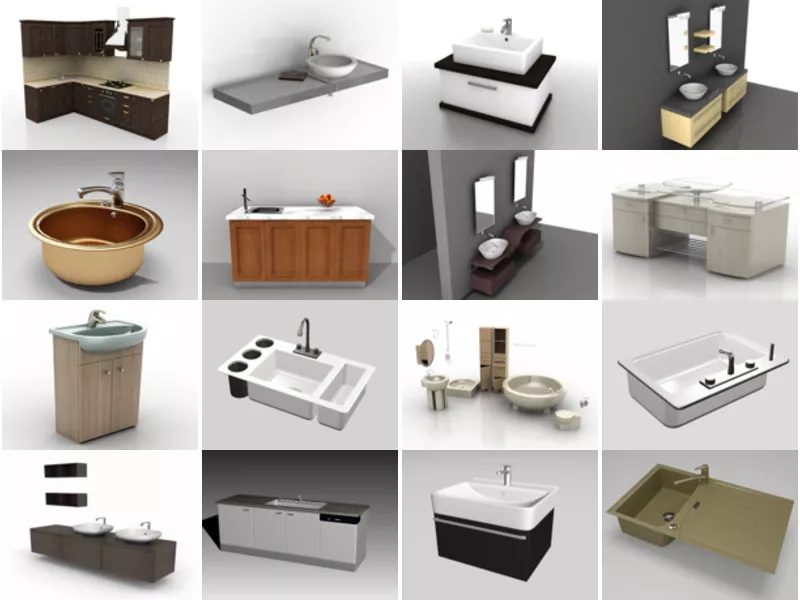 Top 19 Sink 3D Models Most Popular 2022