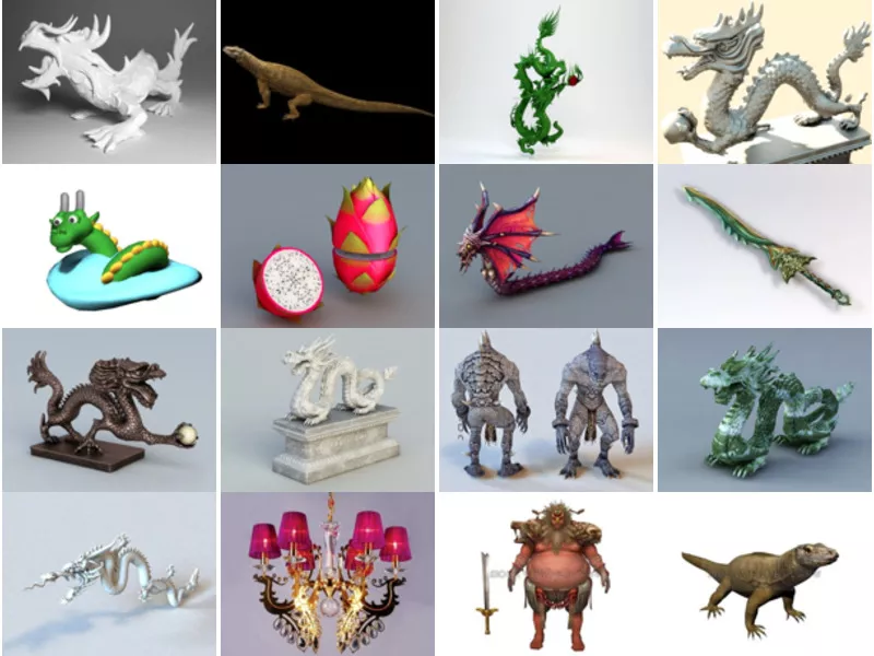 Top 20 3ds Max Fantasy Animals 3D Models Newest 2022