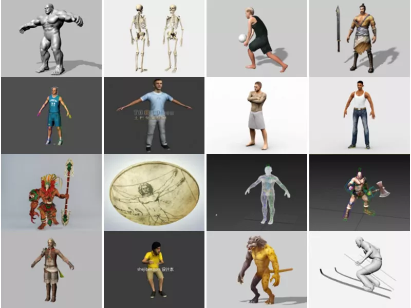 Top 20 3ds Max Man 3D Models for Free Most Recent 2022