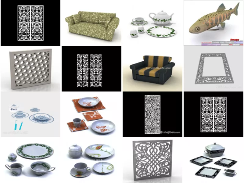 Top 20 3ds Max Pattern 3D Models for Design Newest 2022