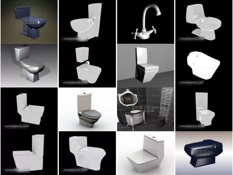 Top 20 3ds Max Toilet 3D Models for Rendering Newest 2022