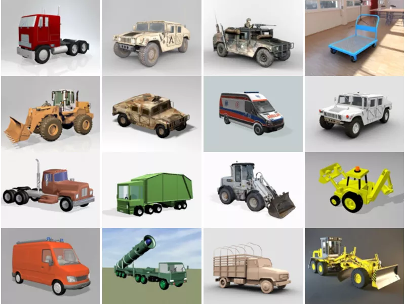 Top 20 3ds Max Truck 3D Models Newest 2022