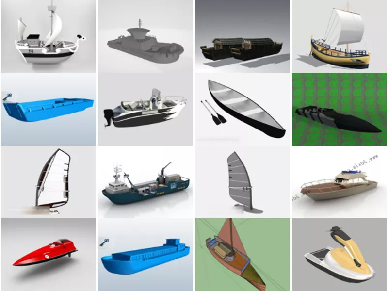 Top 20 Boat 3D Models Newest 2022