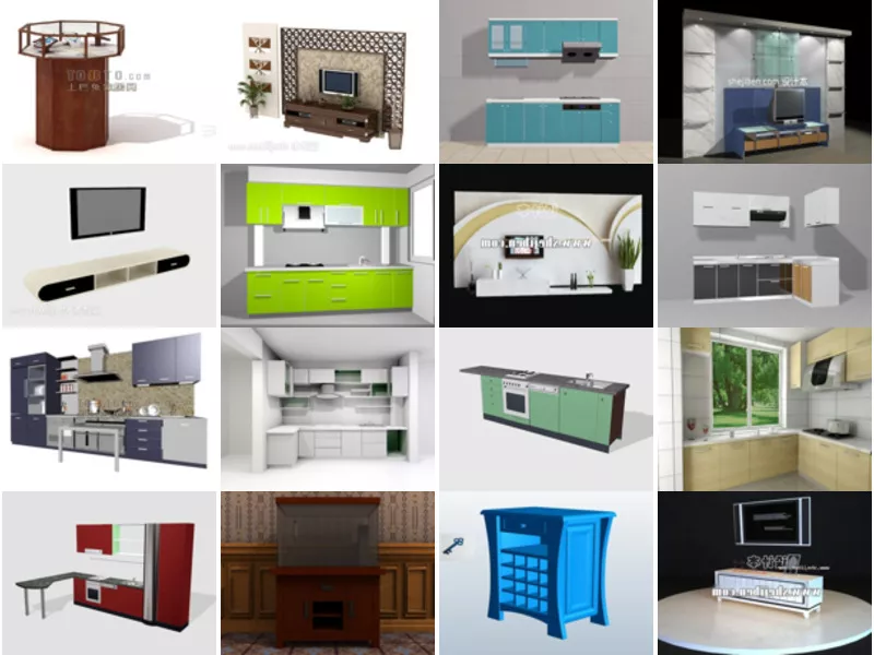Top 20 Cabinet 3D Models for Design Most Recent 2022