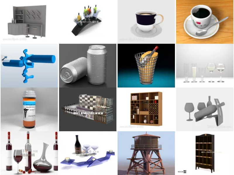 Top 20 Drink 3D Models Most Recent 2022