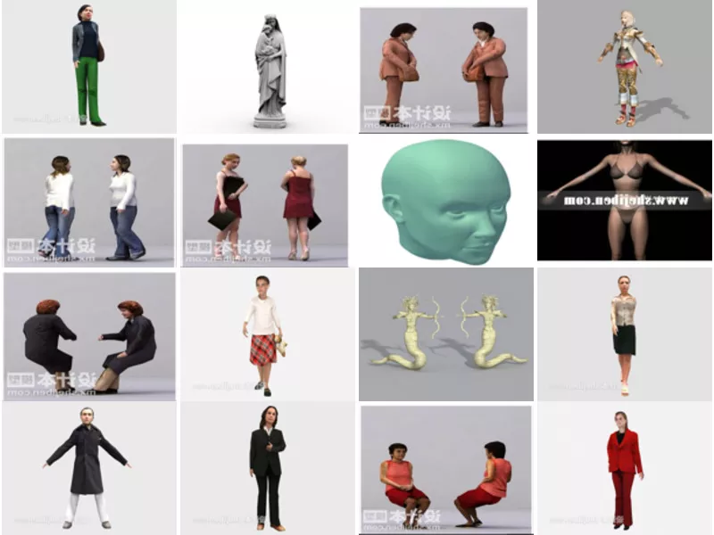 Top 20 Woman 3D Models Latest 2022