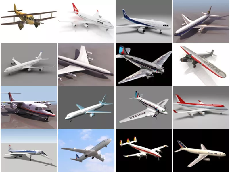 Top 20 Airliner 3D Models Most Popular 2022