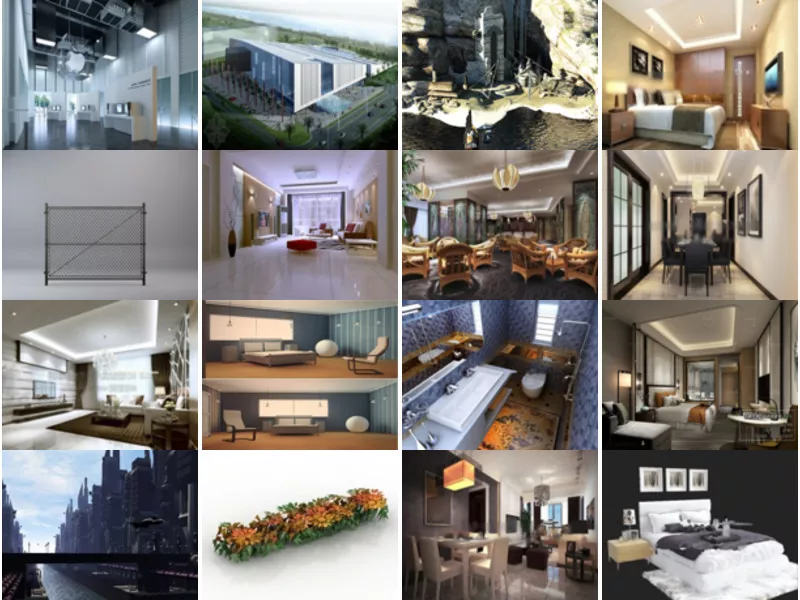 Top 20 Architecture 3D Models Most Viewed 2022