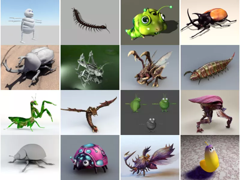 Top 20 Bug 3D Models Resources Most Popular 2022