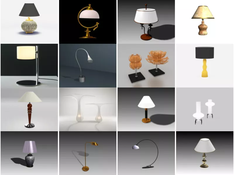 Top 20 Desk Lamp 3D Models Resources Most Popular 2022