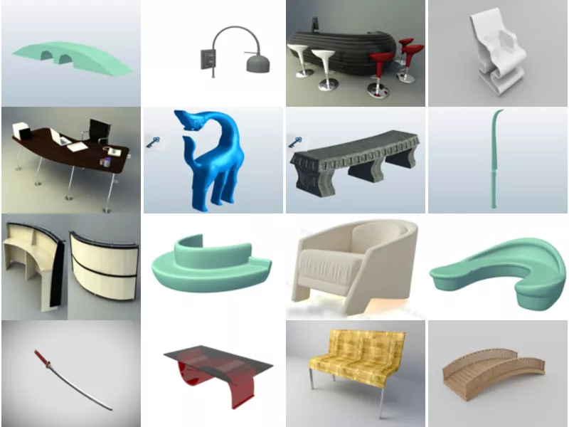 Top 20 Obj Curved 3D Models Stuff Latest 2022