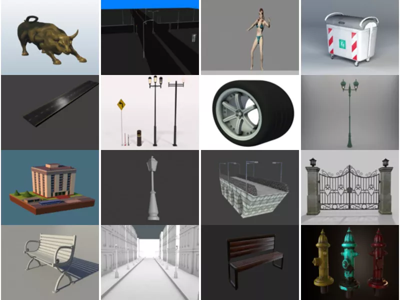 Top 20 Obj Street 3D Models Newest 2022