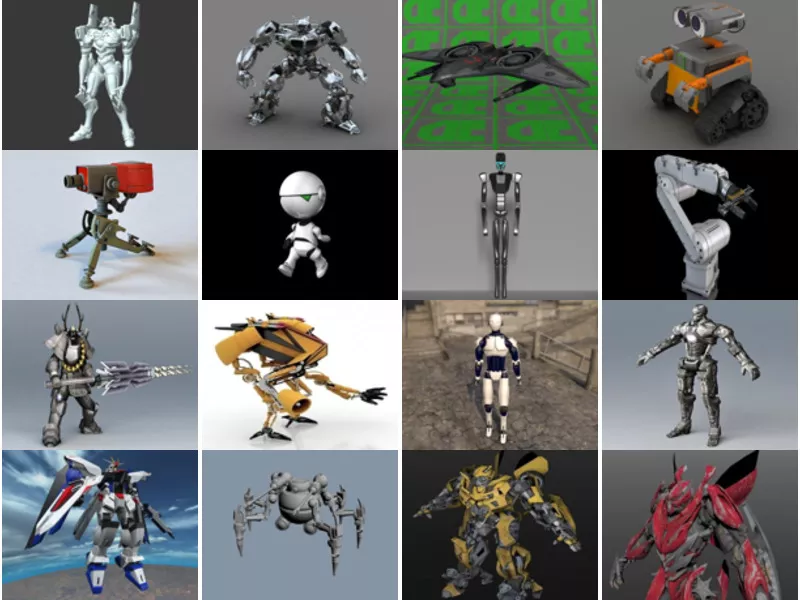 Top 20 Robot 3D Models Most Viewed 2022