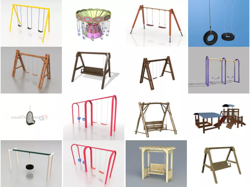 Top 20 Swing 3D Models for Free Most Viewed 2022