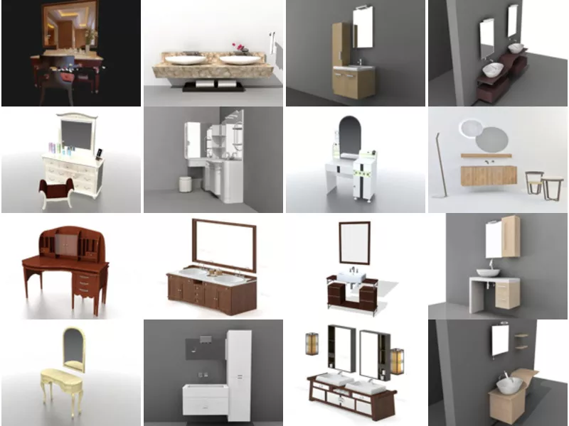 Top 20 Vanity 3D Models Most Viewed 2022