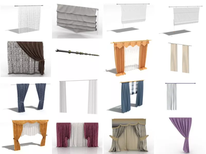 Top 20 Window Curtain 3D Models for Design Most Popular 2022