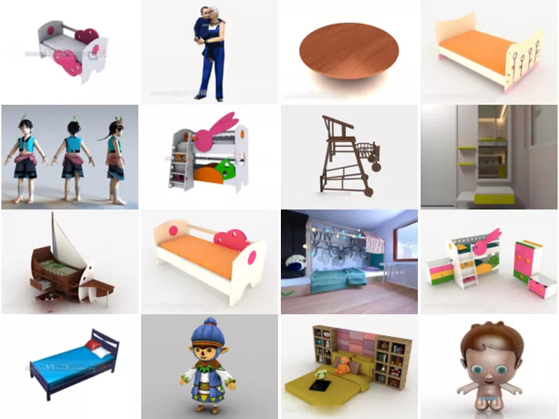 Top 21 3ds Max Child 3D Models Latest 2022