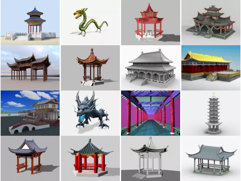 Top 21 3ds Max Chinese 3D Models for Rendering Most Recent 2022