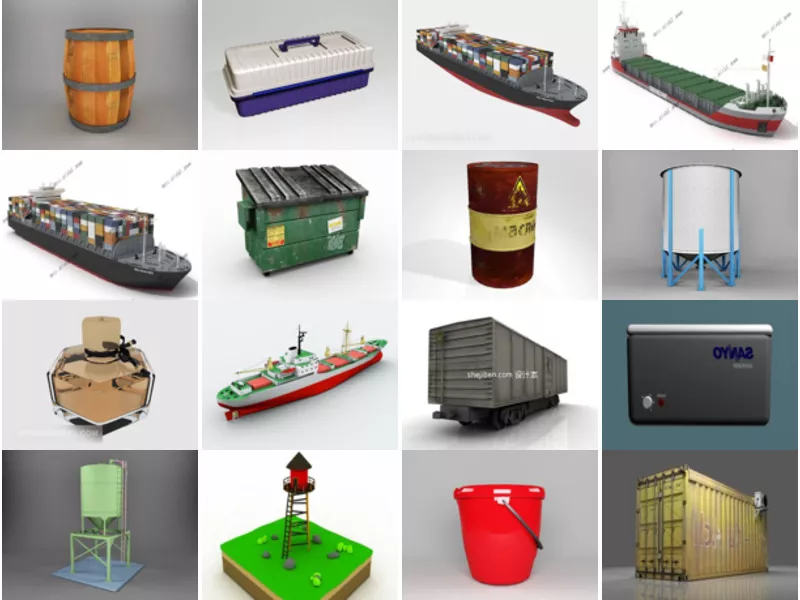 Top 21 3ds Max Container 3D Models Newest 2022