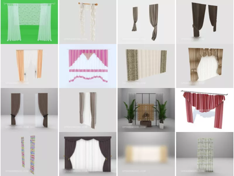 Top 21 3ds Max Curtains 3D Models Newest 2022
